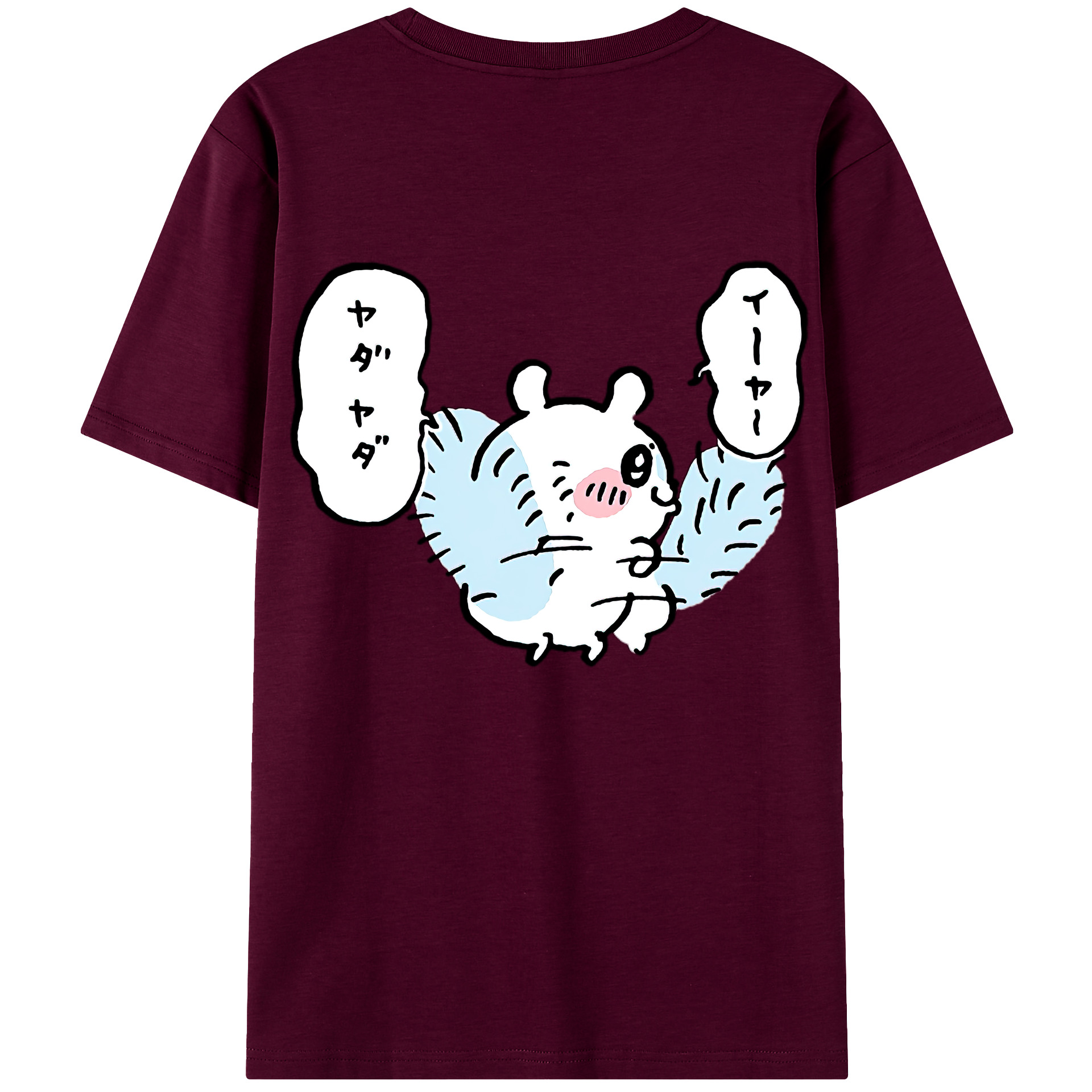（画像用） ちいかわ モモンガ Chii-kawa Momonga レディース半袖Tシャツ(バックプリント)